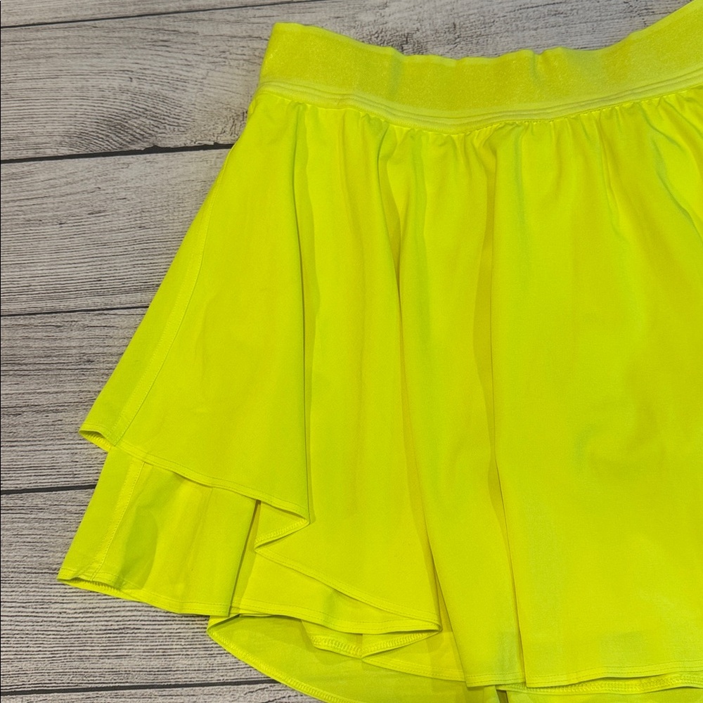 🍋Lululemon Court Rival High-Rise Skirt Long Size 10 Highlight Yellow W8ABUT🍋 - Picture 4 of 16